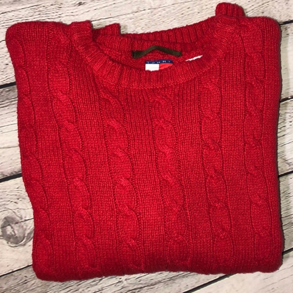 Tommy Hilfiger  Cable Knit Sweater Silk Blend